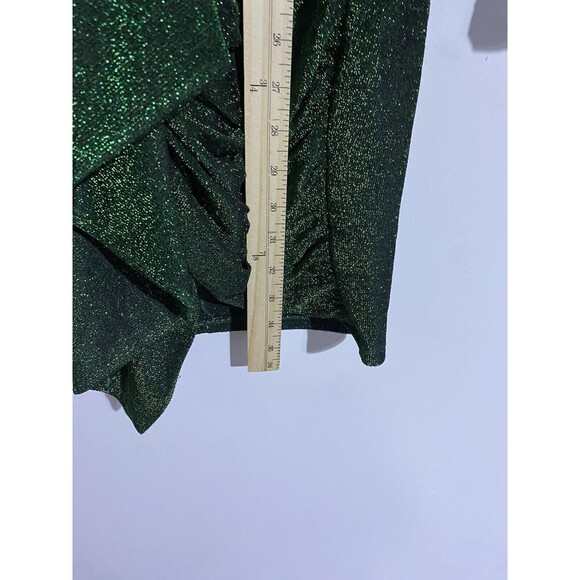 Alexia Admor Dress S Green Emerald Midi Bodycon Holiday Party Night Out Event - Picture 12 of 13